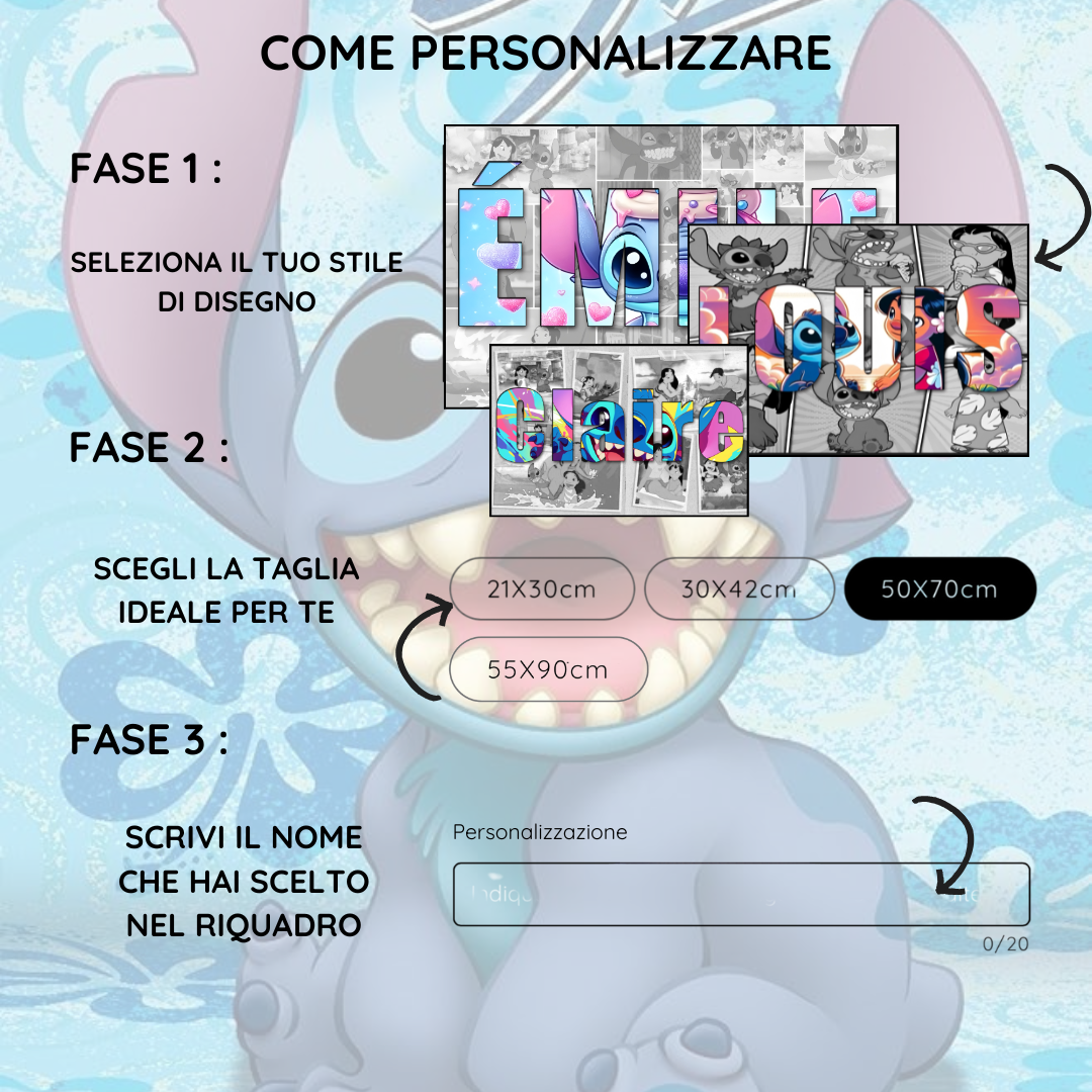 Disegno Personalizzato Ohana